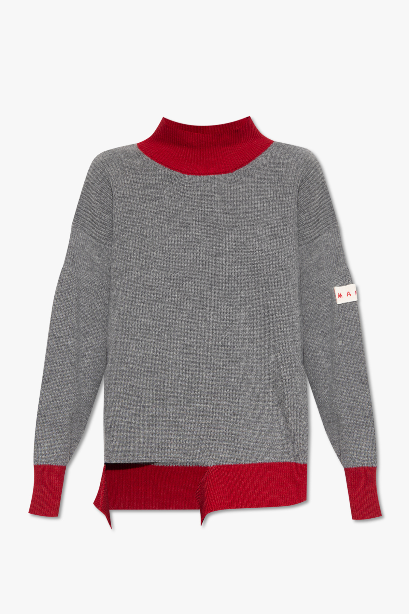 Marni Mock-Neck Long-Sleeve Cotton Top | Neiman Marcus